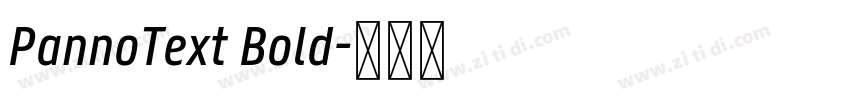 PannoText Bold字体转换